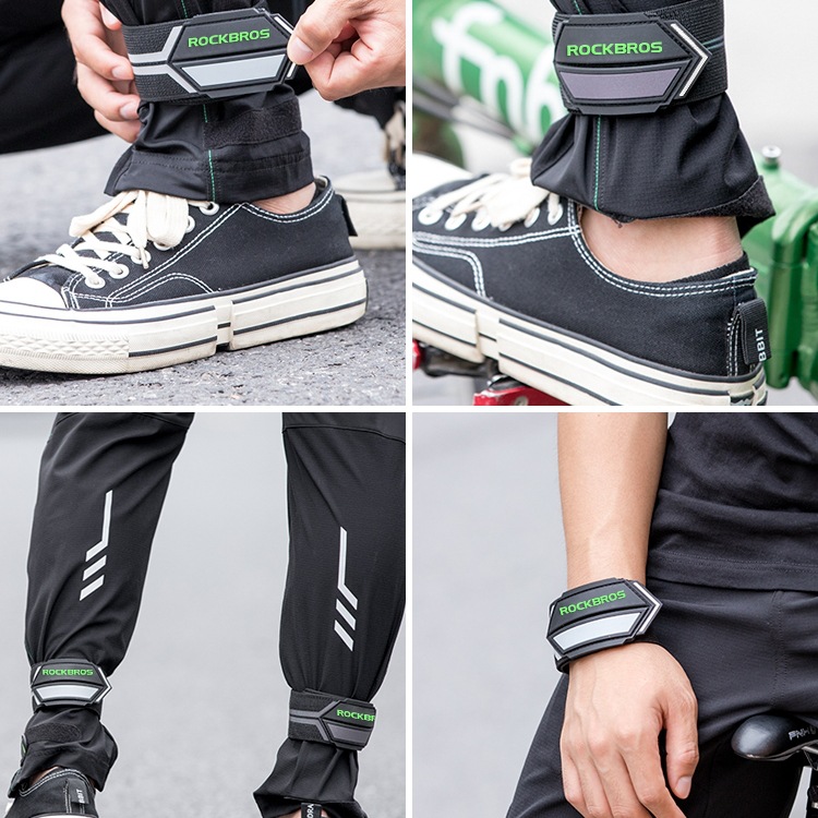 Bicycle Gaiters, Trouser Straps, Night Running Reflective Straps, Mountain Bike Cycling Leggings, Equipment, Bicycle Accessories, Warnings