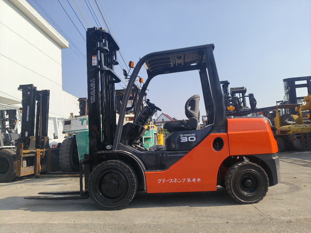 Toyota 3 Ton Forklift Toyota 8Fd30 Forklift Side Shift 2 Stage 4Meter