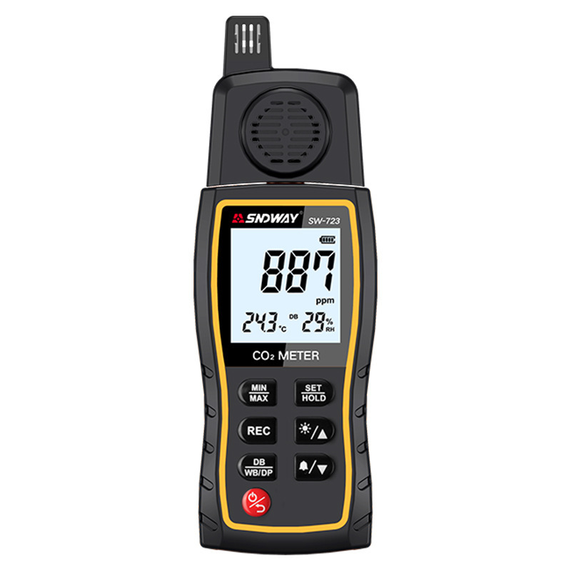 Shendawei Sw-723 Carbon Dioxide Detector Co2 Gas Concentration Tester Alarm Industrial Breeding