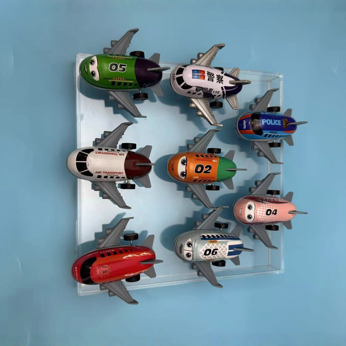 Spot Simulation Toy Model Pull-Back Airplane Mini Alloy Metal Tin Passenger Plane Kindergarten Primary School Student Gift