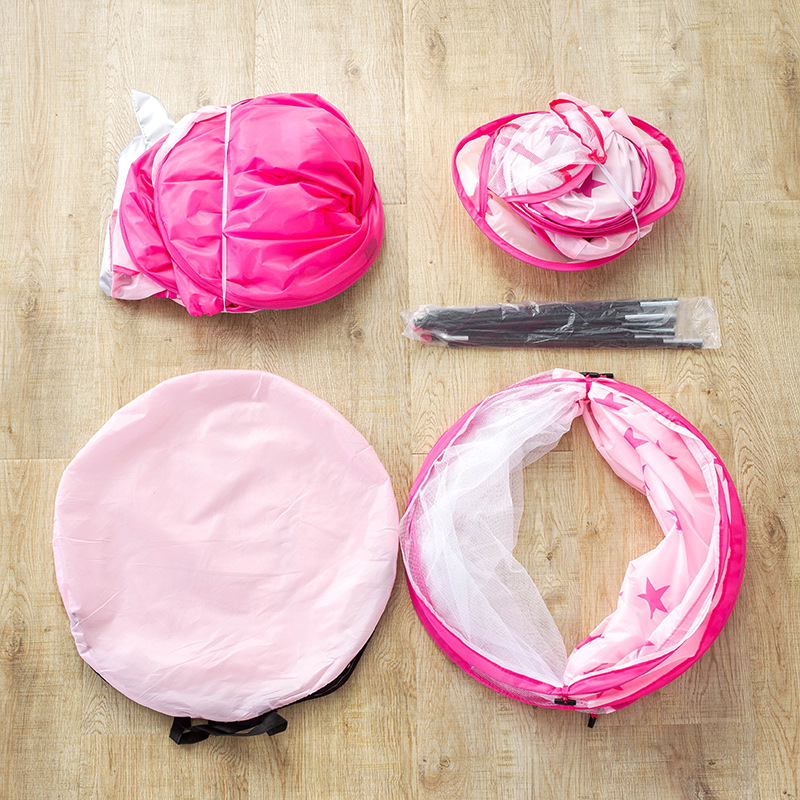 Children's Tent Indoor Wholesale Cross-Border Princess Prince Castle Yurt Heart-Shaped Toy House Foldable Playhouse