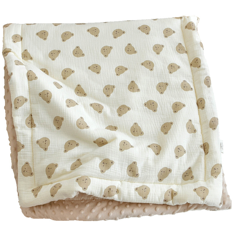 Baby Cotton Gauze Mattress Newborn Baby Mattress Kindergarten Children Pea Velvet Nap Special Shop Quilt
