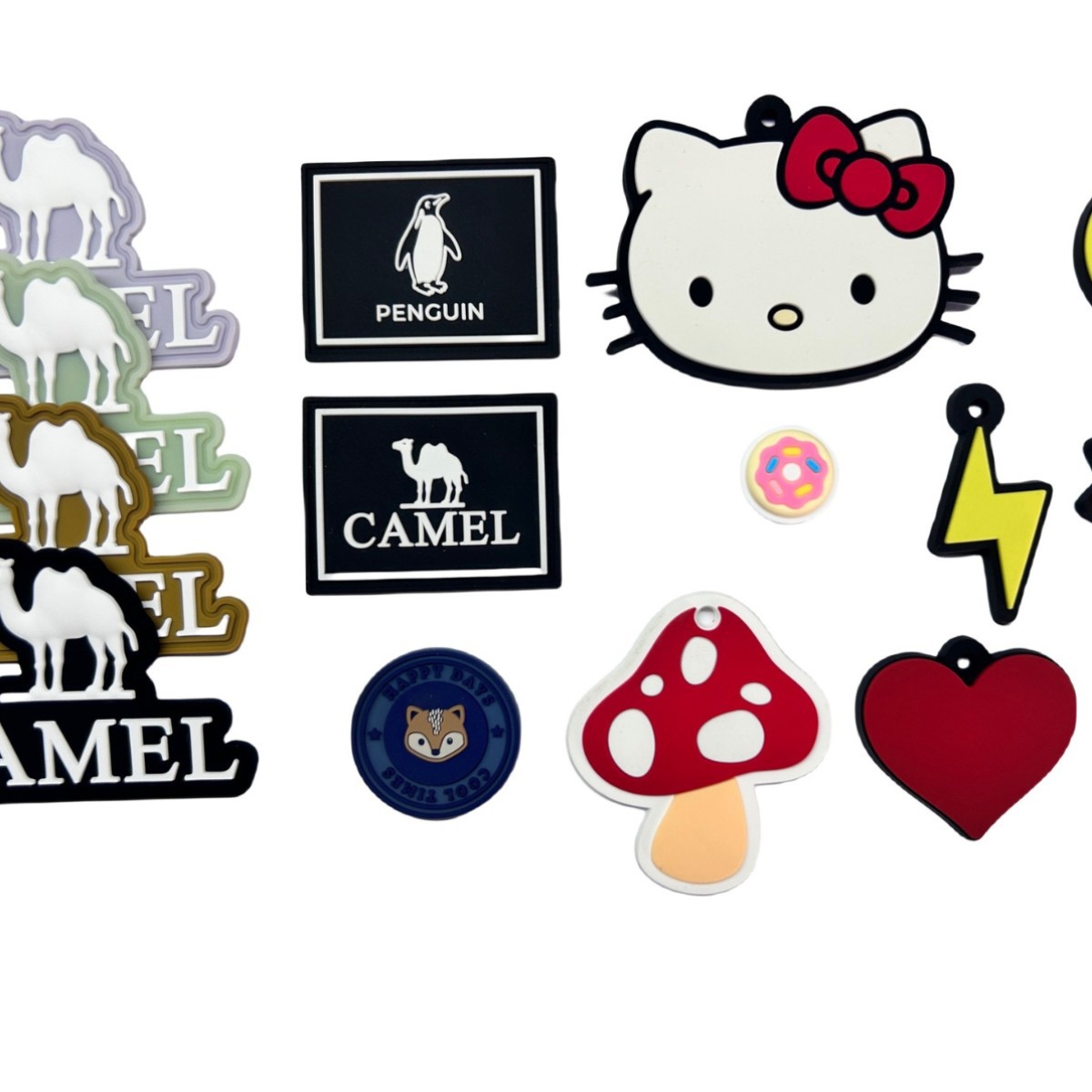 PVC резиновая этикетка, резиновая печать для сумок, силиконовая этикетка, креативная капельная пластиковая калибровка, производство резинового логотипа, оптовая продажа