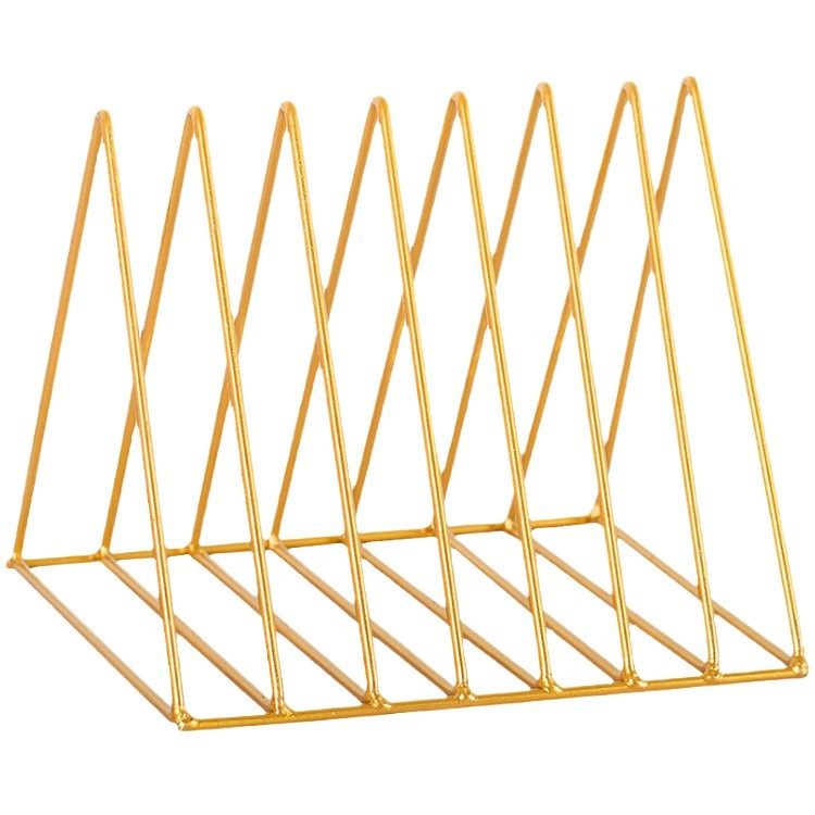 Desk Iron Triangle Book stand organizing file bookshelf student desk book stand desk book stand book holder book