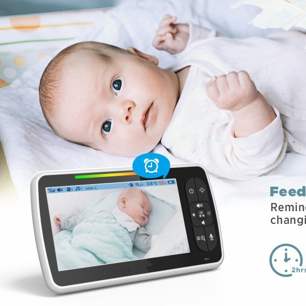 [Factory] SM650 5 inch HD baby care monitor monitor baby camera cross border