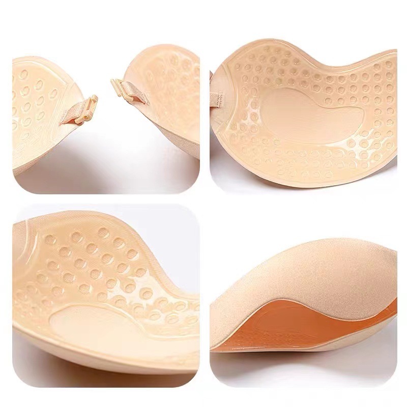 Summer thin cloth cover large cover underwear small chest summer breast patch Cup gathered invisible breathable sweat-proof mango-shaped chest patch