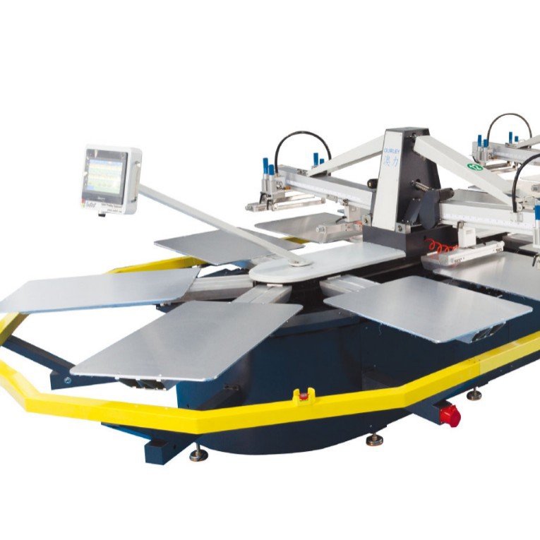High Speed Automatic Elliptical Flat Screen Printing Machine Full Cotton Clothing Sportswear Industrial Printer