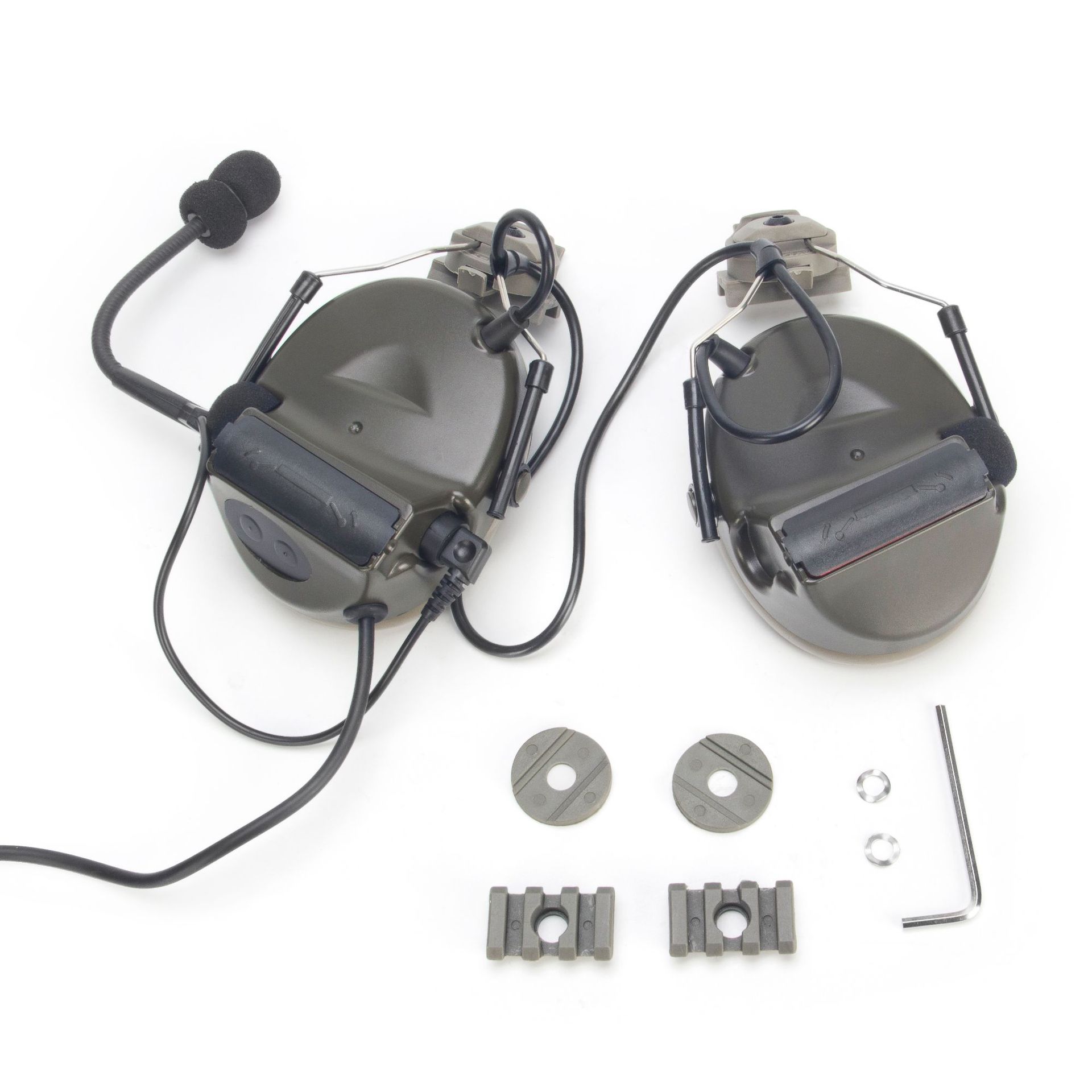 Ztac Classic C2 Tactical Headphones with Fast Helmet Bracket Special Tactical Headphones for Quick Helmet