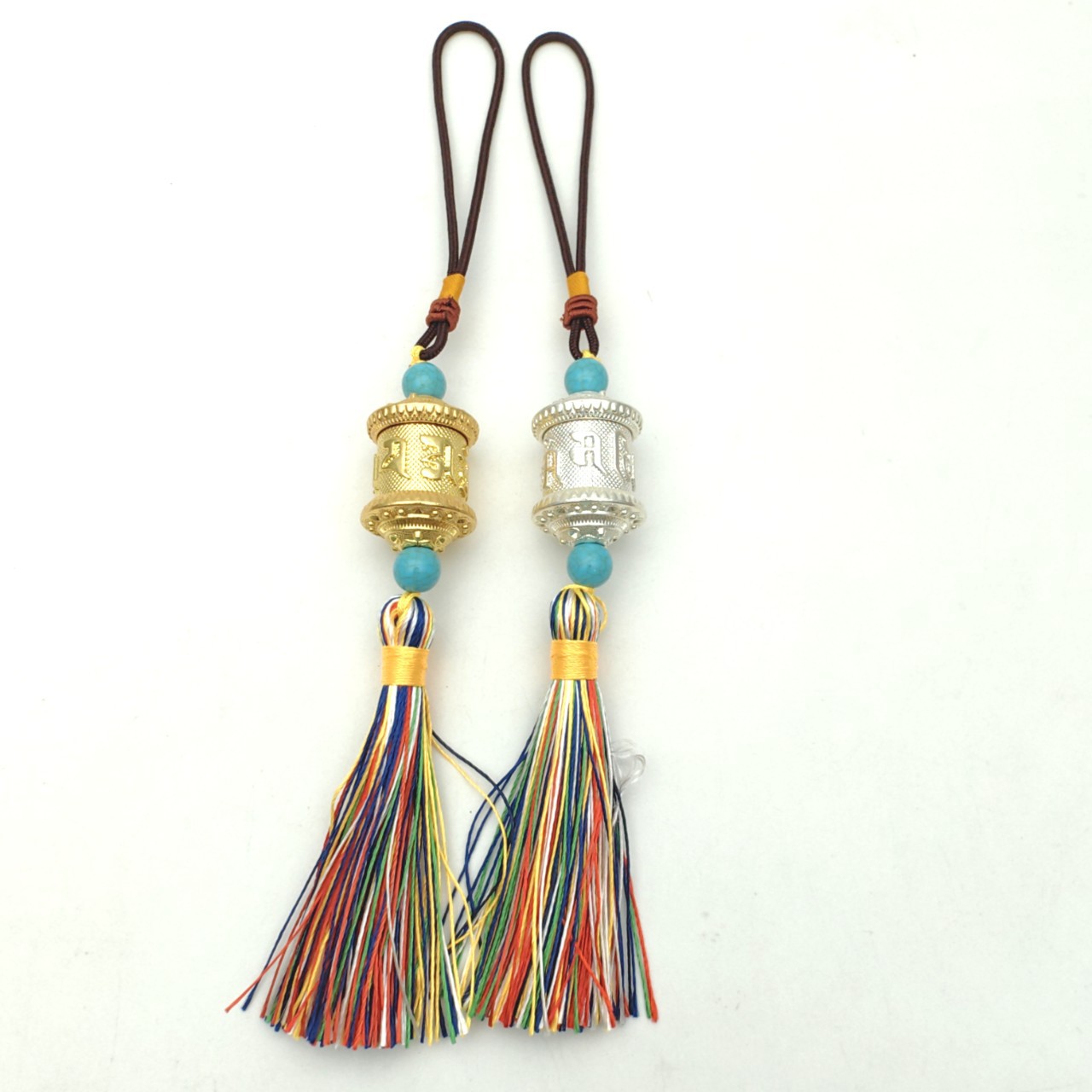 Xizang Jewelry Prayer Wheel Six-Word Mantra Prayer Wheel Bag Pendant Creative Decoration