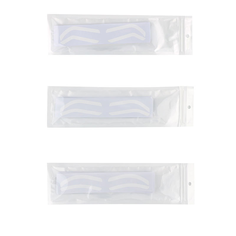 Disposable tattoo design positioning eyebrow tattoo makeup auxiliary paste eyebrow sticker template for airbrush PMU eyebrow