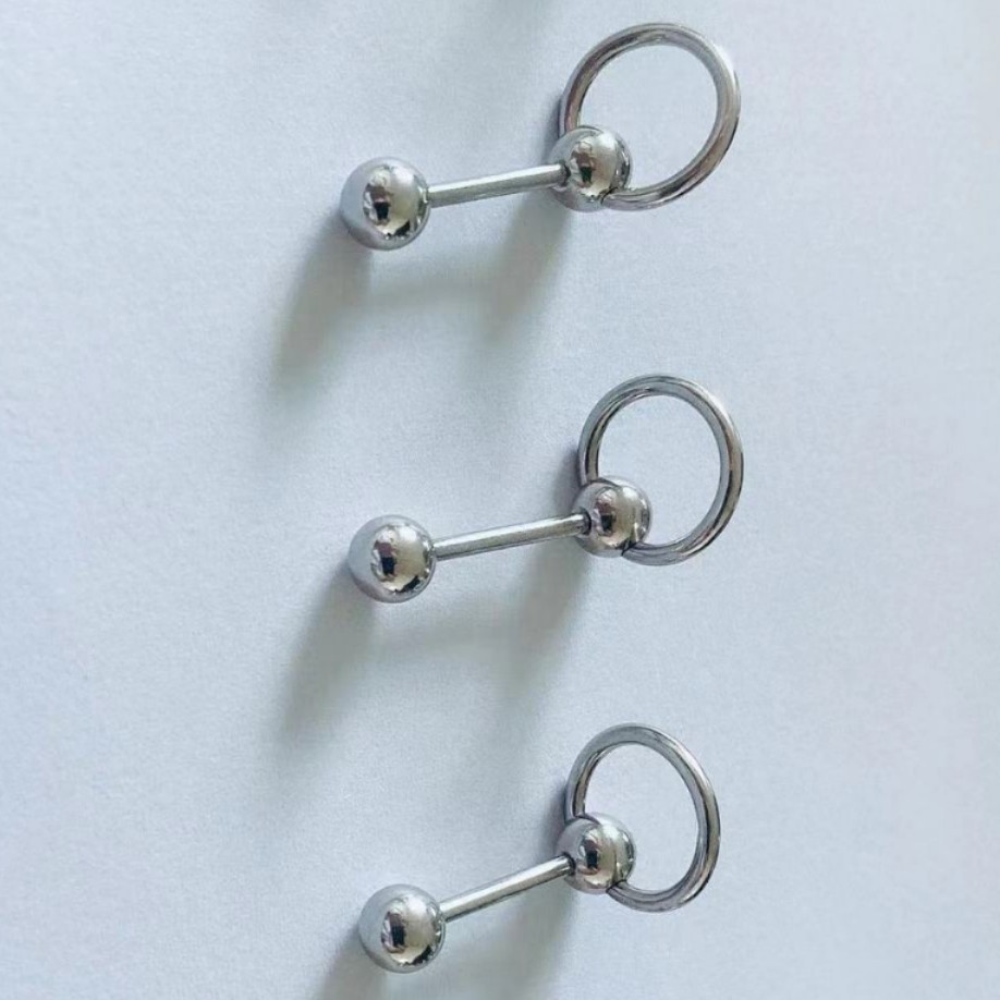 Factory direct selling hot stainless steel ball tongue nail Europe and the United States sweet cool hot girl tongue nail piercing jewelry wholesale