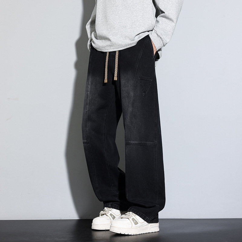 Jyf-M8825 American Scimitar Jeans Men's Loose Men's New Casual Pants Pants Autum New Straight Leg