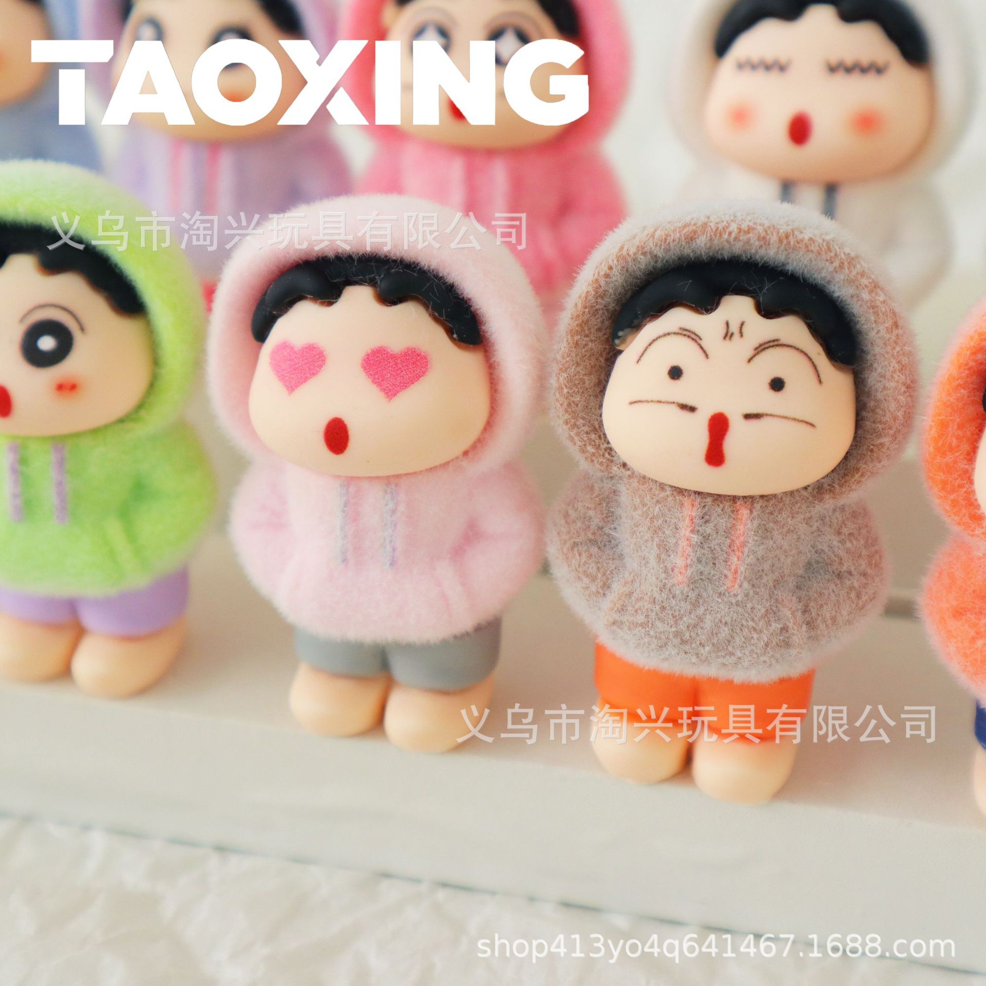 Flocked Sweatshirt Xiaoxin DIY Accessory Pendant Blind Bag Cute Figurine Desktop Car Ornament Resin Accessory