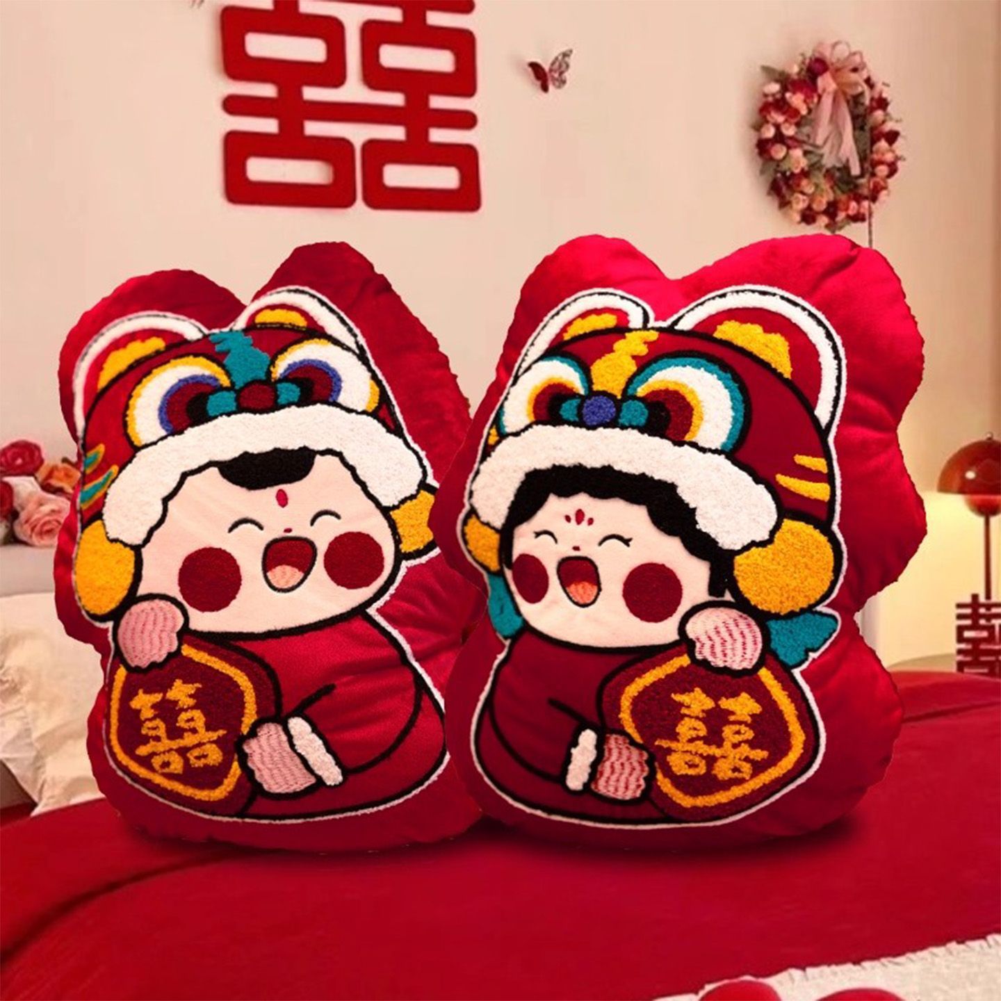 Пара кукол с свадебными надписями, подушки, украшения для свадебной комнаты, подарки на свадьбу, ornaments, свадебные принадлежности