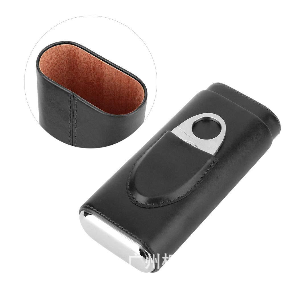Amazon hot sale 3 PCs cigar leather case gift wholesale portable cigar case moisturizing Cedar cigar box