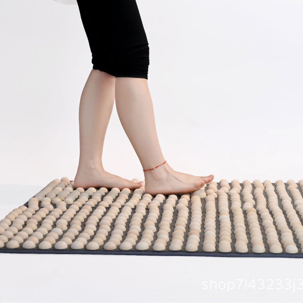 Solid Wood Foot Massage Mat Super Jogging Finger Pressing Plate Foot Bottom to Tonge Meridians Indoor Massage Acupoint Mat