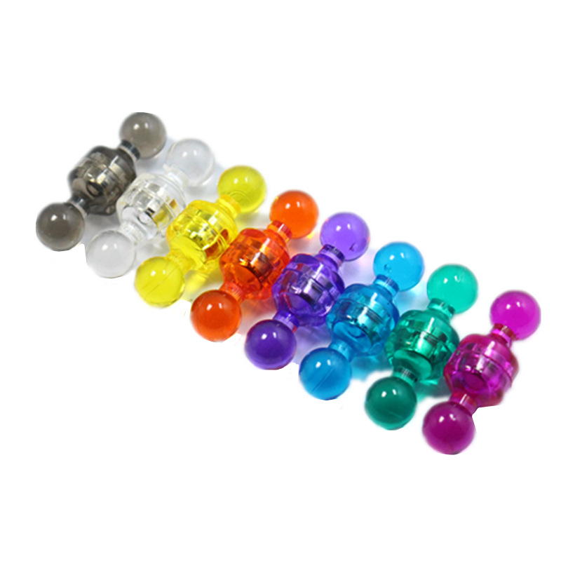 Color Transparent Strong Magnetic Pin Candy Color Strong Magnetic Pin Calligraphy and Painting Felt Magnet INS Wind Colorful Pin