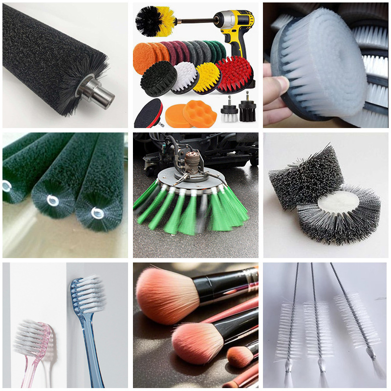 Source manufacturers support wholesale custom PBT brush plastic rod gloss good color variety sanitation industrial brush