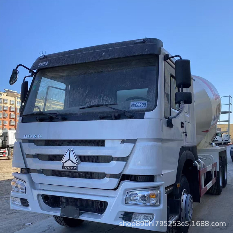 Used Howo Mixer Truck 371 Horsepower Front Four Rear Eight Concrete Mixer Truck Cement Truck Tank Truck