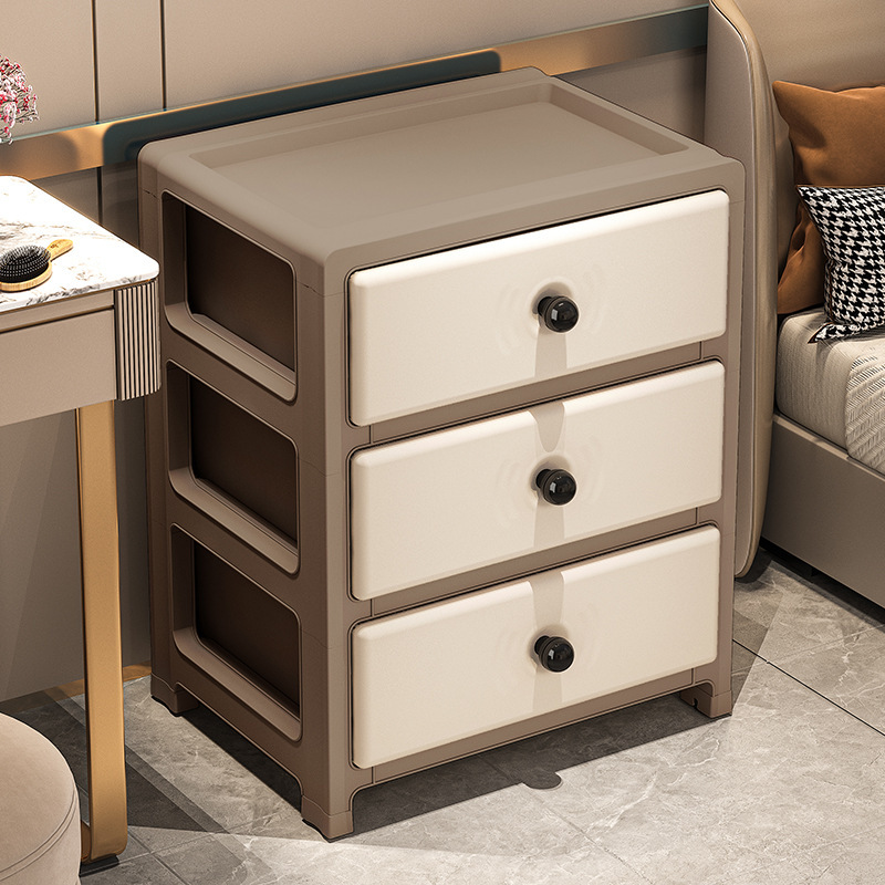 Latin American New Style Drawer-Type Bedside Table, Multi-Layer Storage Cabinet for Living Room, Five-Drawer Cabinet, Snack Storage Cabinet