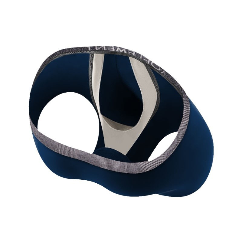 Bullet Separation Underwear Men's Anti-Movement Men's U-Convex Boxer Briefs Scrotum Support Bag Boxer Briefs Mid-Waist Underpants