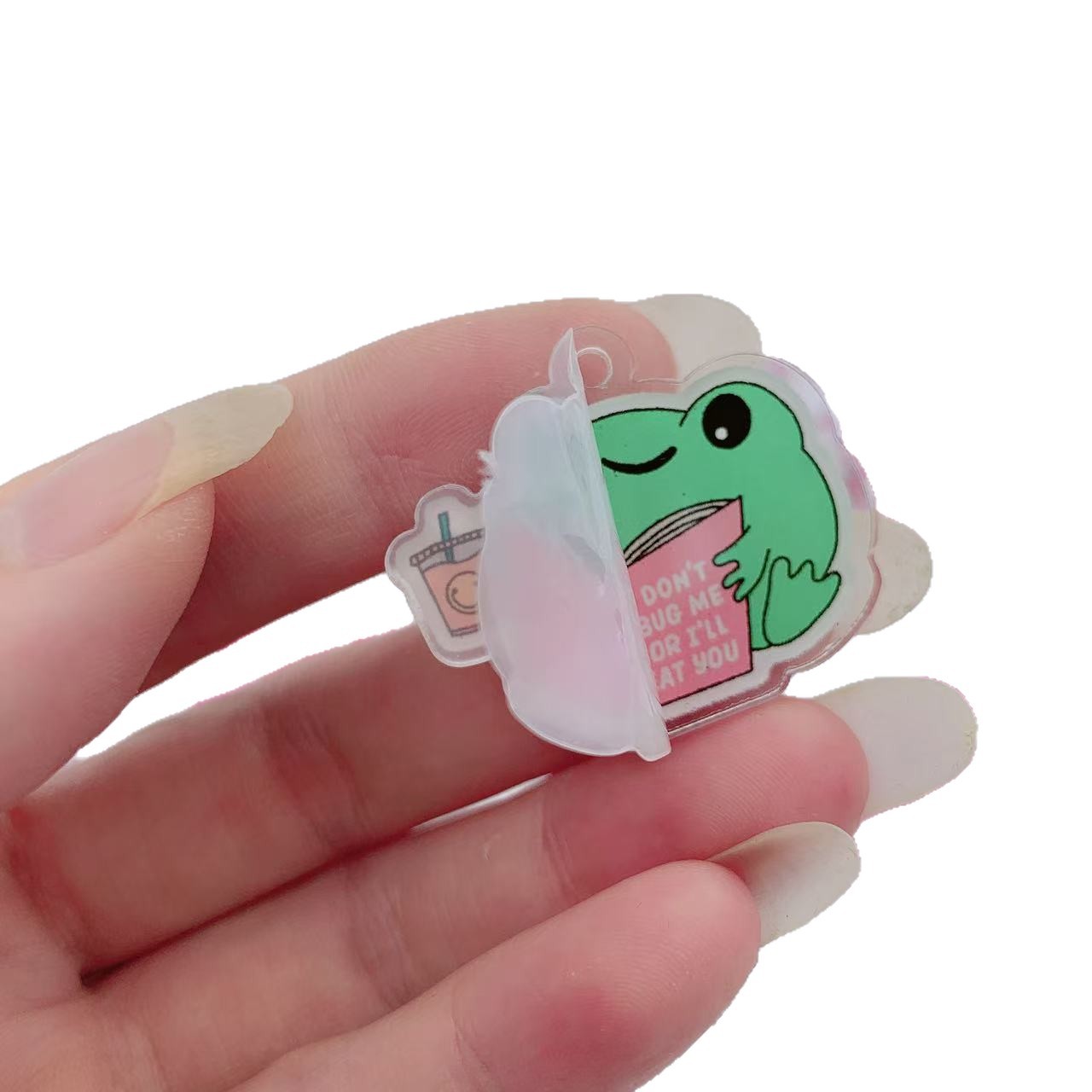 Acrylic Jewelry Shaker Book Sanrio Double-Sided Color Printing Tag Mobile Phone Chain Keychain Double-Sided Color Printing