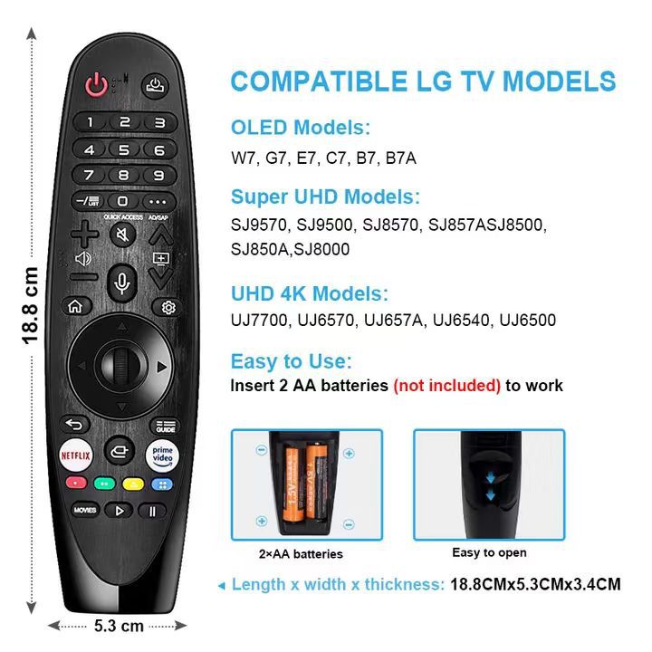 Suitable for Lg Mr 20/21/22/23/24 Ga Bluetooth Tv Remote Control, Original Quality for Export