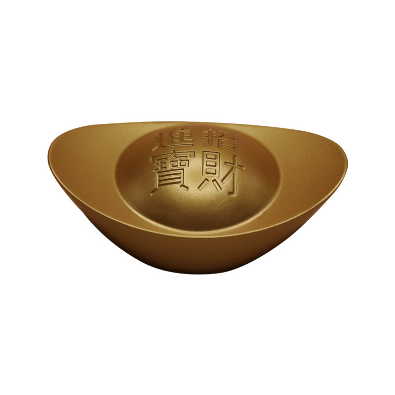 Brass Solid Sand Gold Ingot Ornaments Ingot God of Wealth Living Room Cornucopia Ornaments Opening Housewarming Gifts