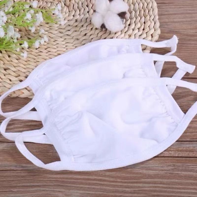 Pure Cotton Mask Dustproof Elastic Mouth Enlarged and Thickeneded Spring Autumn Winter White Black Mask Breathable Jersey Mask