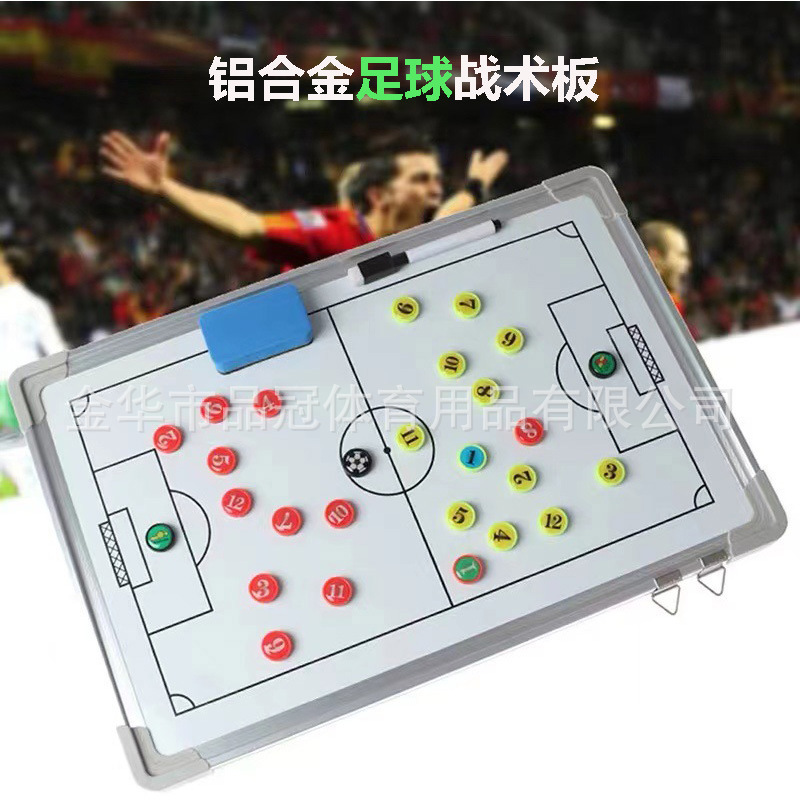 Стальная магнитная тактическая доска для футбольного тренинга с алюминиевым каркасом, настенная, для обучения