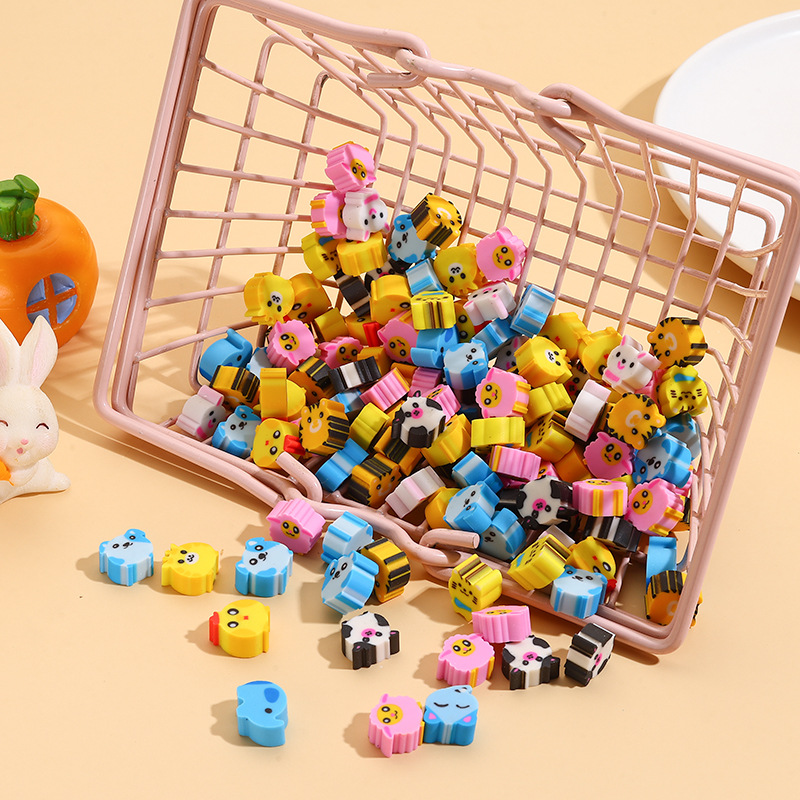 Cartoon Erasers, Space Fruits, Numbers, Elementary School Student Eraser Stamps, Prizes, Various Types, Picture Recognition, Mini, Cute, Cross-Border