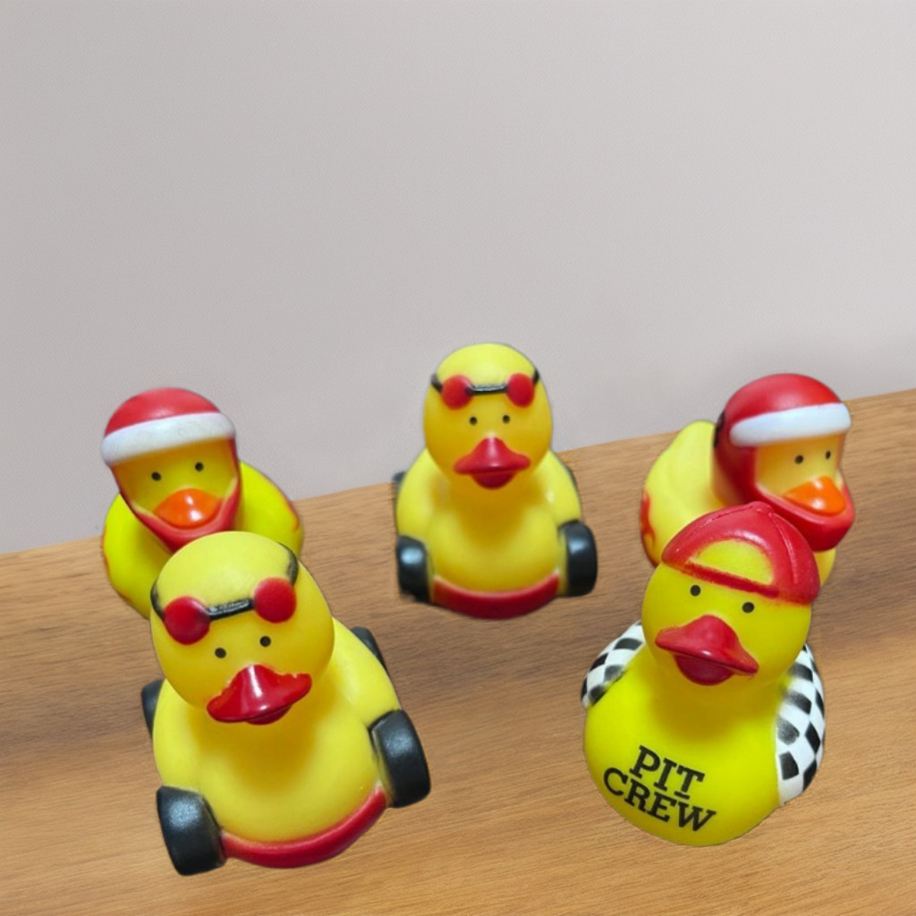 Рacer Duck кросс-граница виниловая маленькая желтая утка, детская игрушка для сжатия и игры, плавающая игрушка для пляжа