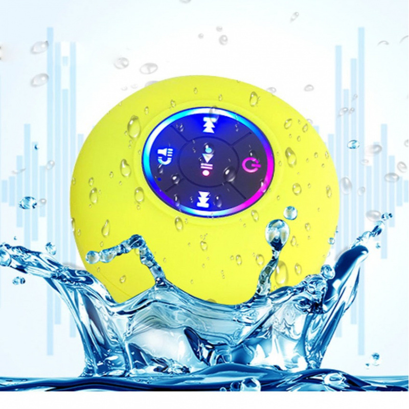 Large Suction Cup with Light Version Waterproof Bluetooth Audio Led Colorful Gift Speaker