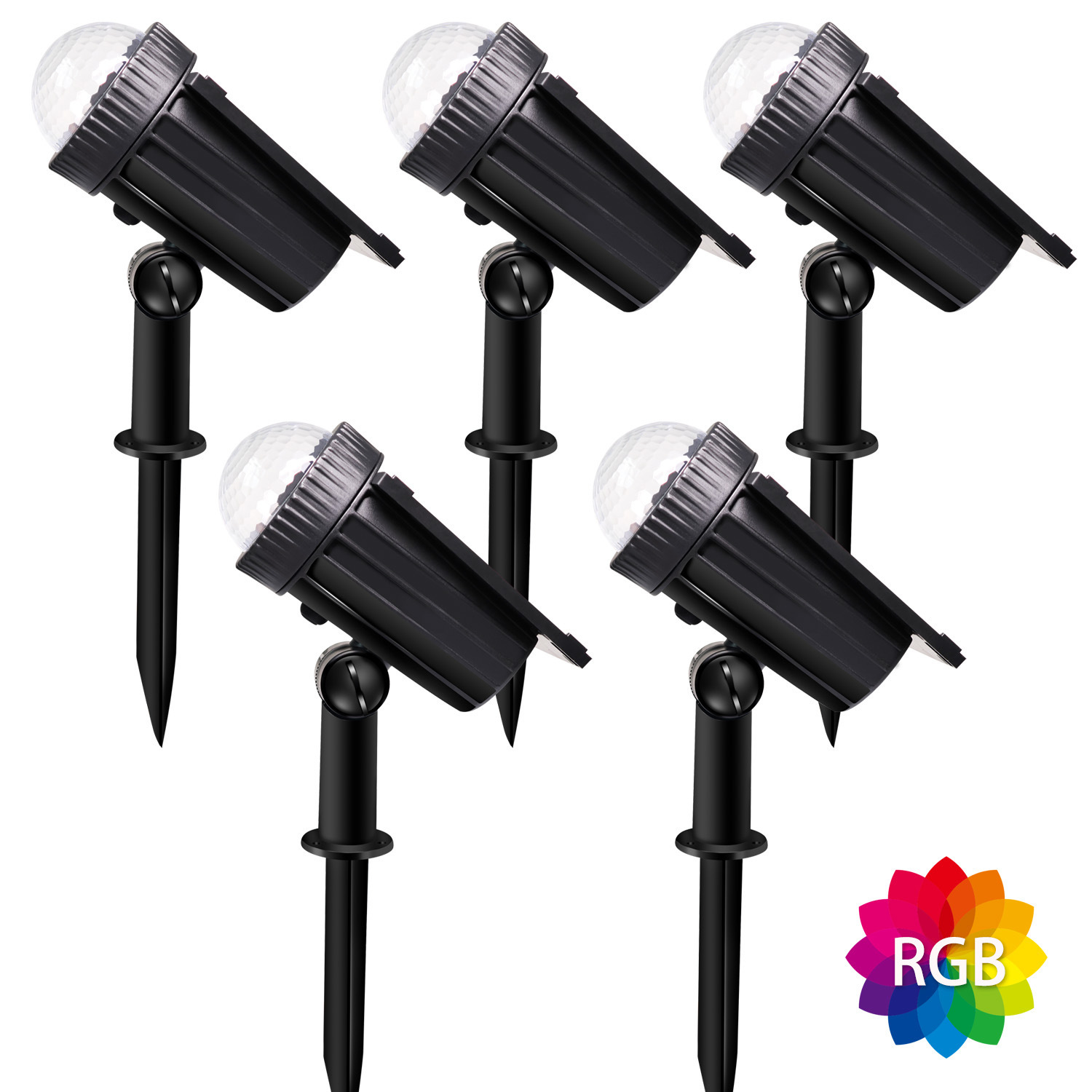 New Outdoor Solar Spotlight Lawn Projection Water Drop Lamp Projection Wall Lamp Road Courtyard Garden Tree Lighting Lamp