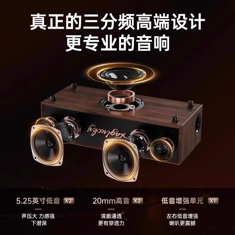 2025 new on the new] hot V1PRO enjoy family karaoke full set of all-in-one solid wood audio