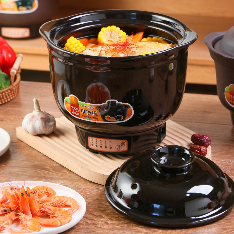 New Electric Clay Pot, Purple Clay Electric Stew Pot, Porridge Pot, Soup Pot, Small Household Appliance, Commercial Multi-Functional Health Pot Manufacturer Wholesale