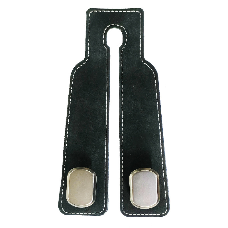 Car hook car seat back double hook suede metal rear seat small hook car mobile phone bracket hook