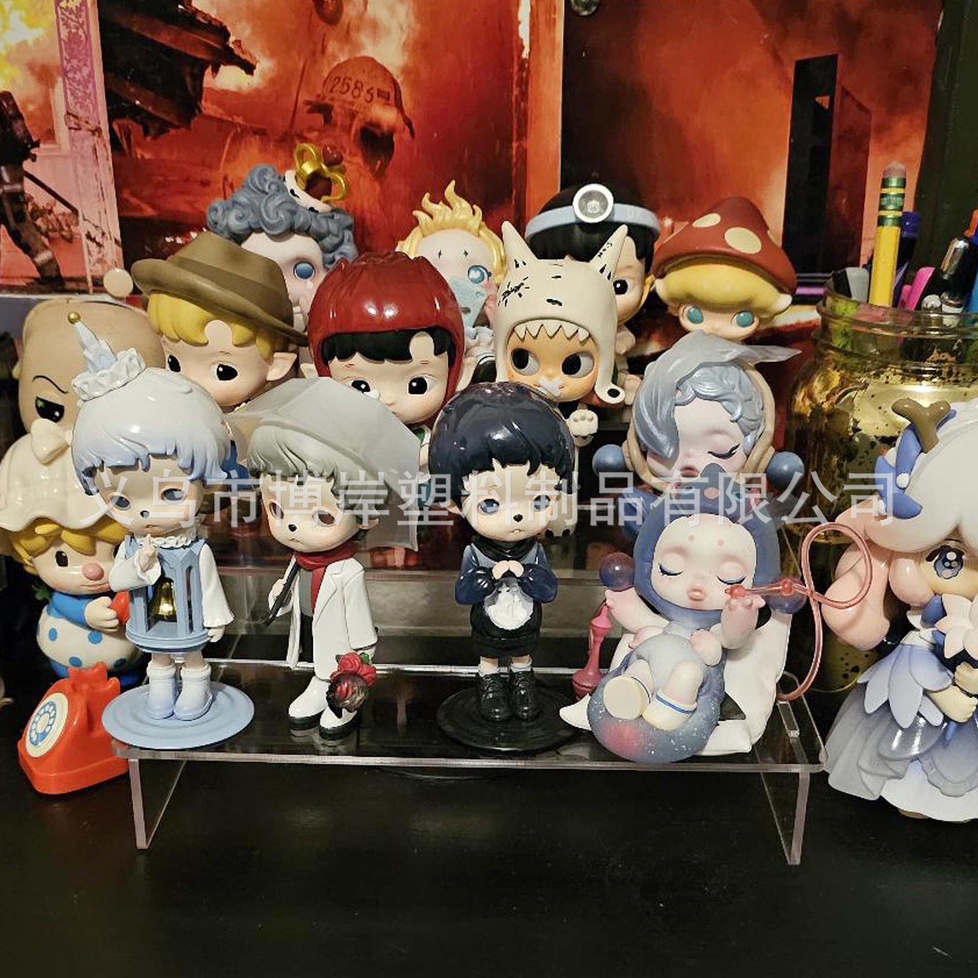 Кросс-бордовые цветные акриловые трехслойные анимационные ручные украшения подставка для косметики и парфюмерии подставка для бумажных стаканов и тортов