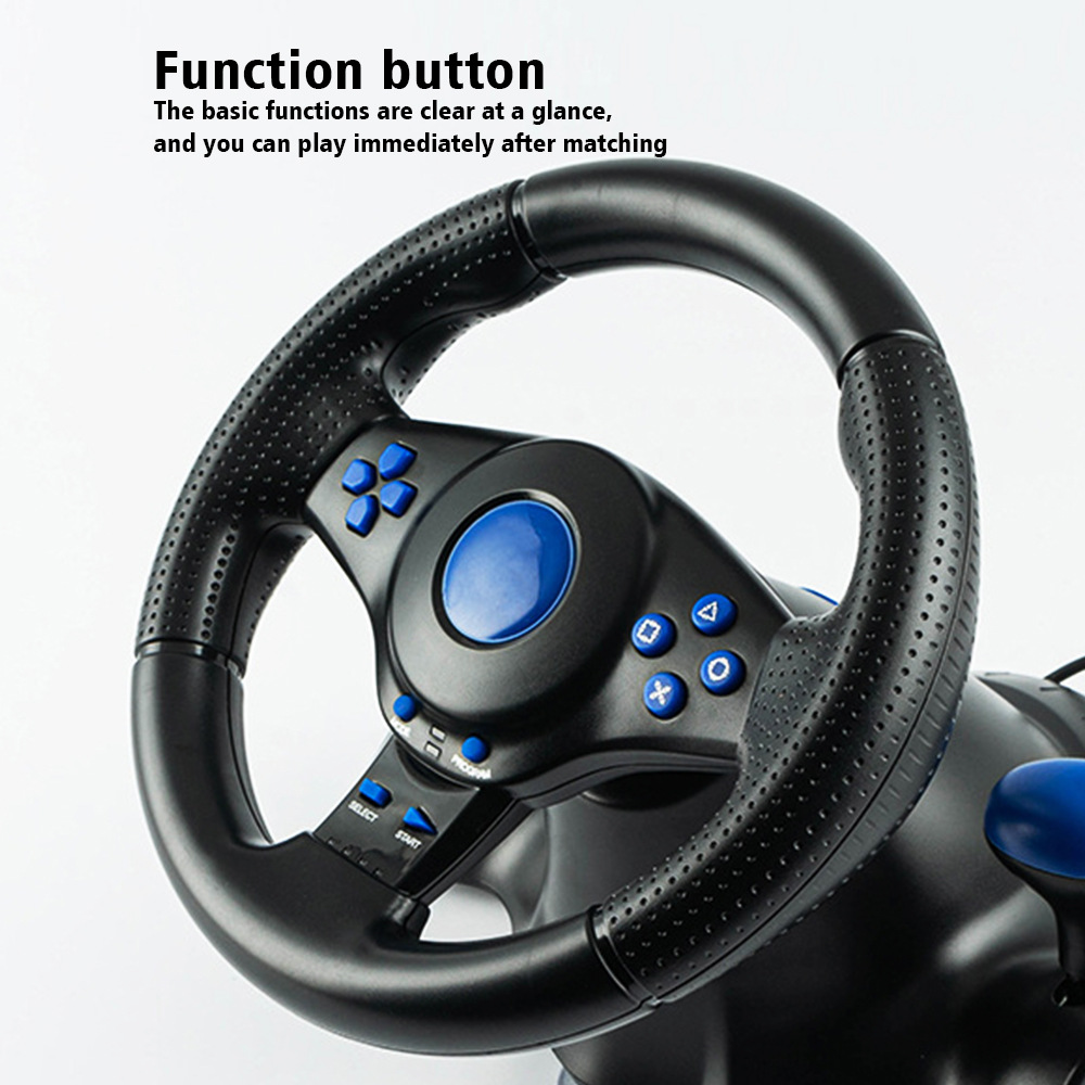 For switch/xbox one/360/PS4/PS2/PS3/PC racing game 7-in -1 steering wheel