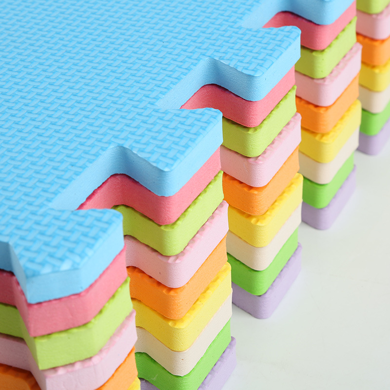 Colorful Plain Baby Crawling Mat Foam Floor Mat Splicing Household Crawling Mat Sponge Floor Mat Puzzle Tatami