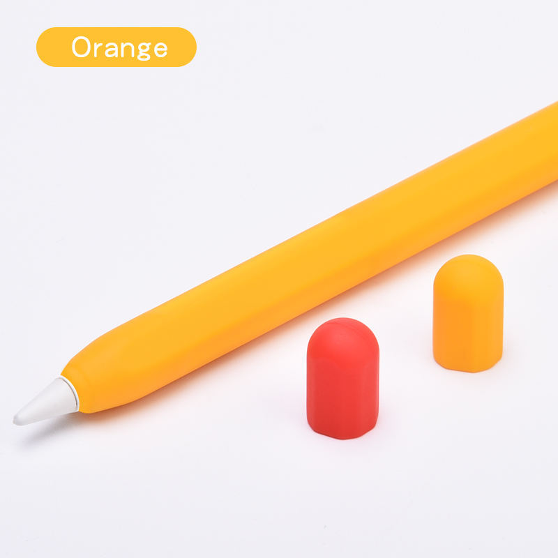Suitable for Apple applepencil Contrast Color Pen Case 1/2 Generation Capacitance Pen Silicone Protective Case Drop-resistant Protective Case