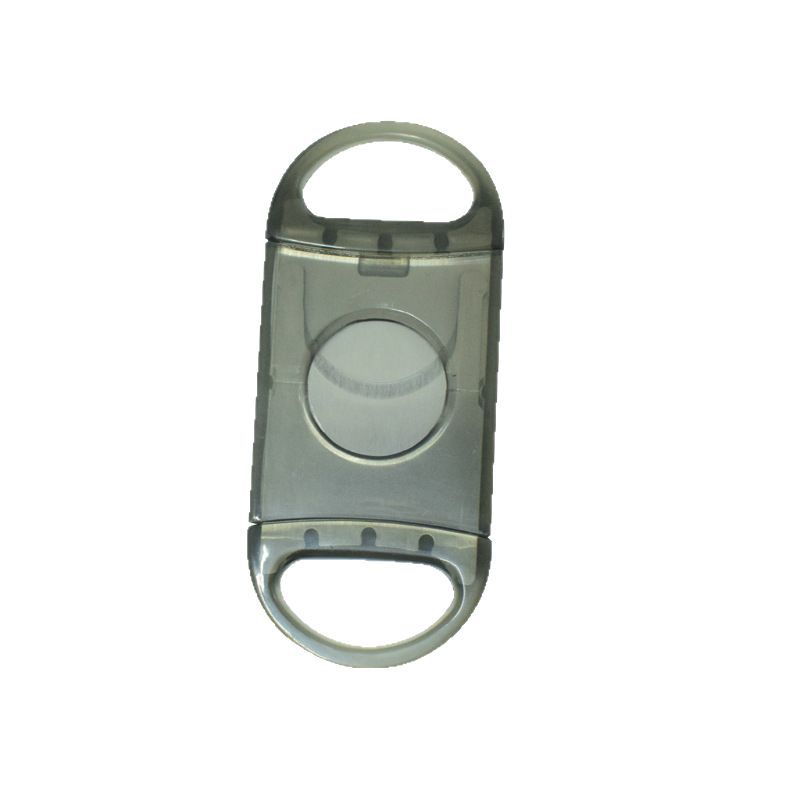 Transparent Plastic Shell Cigar Tool Colorful Double-Edged Cigar Scissors Portable Travel Cigarette Cutter Handmade