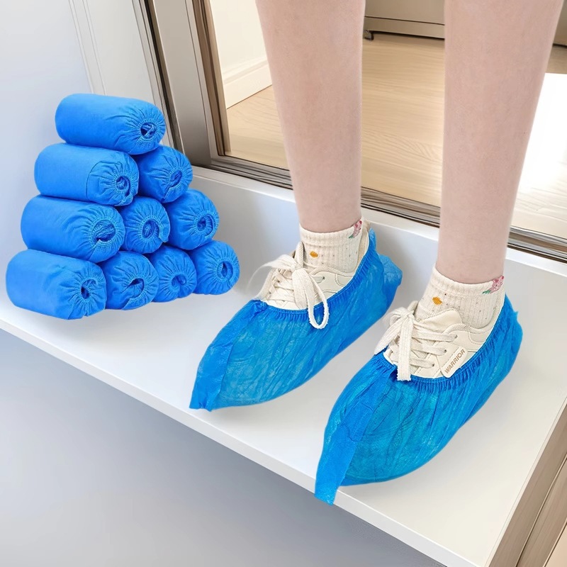 Нетканые одноразовые чехлы для обуви для дома, нескользящие, износостойкие, пылезащитные, для студентов в компьютерных классах, дышащие, утолщенные