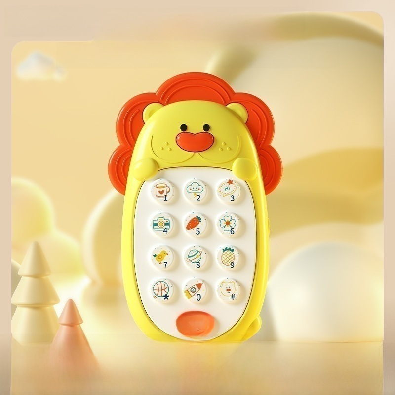 Children's mobile phone toys can bite the baby educational early education 0-1 years old 2 baby simulation model music phone