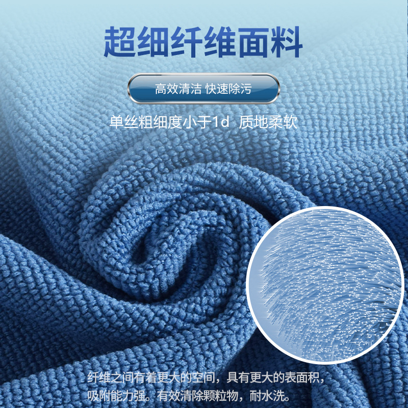 Kanghuijie Dust-Free Rags Clean Towels 10 Pack Pharmaceutical Factory Gmp Workshop Microfiber Absorbent Lint-Free Rags
