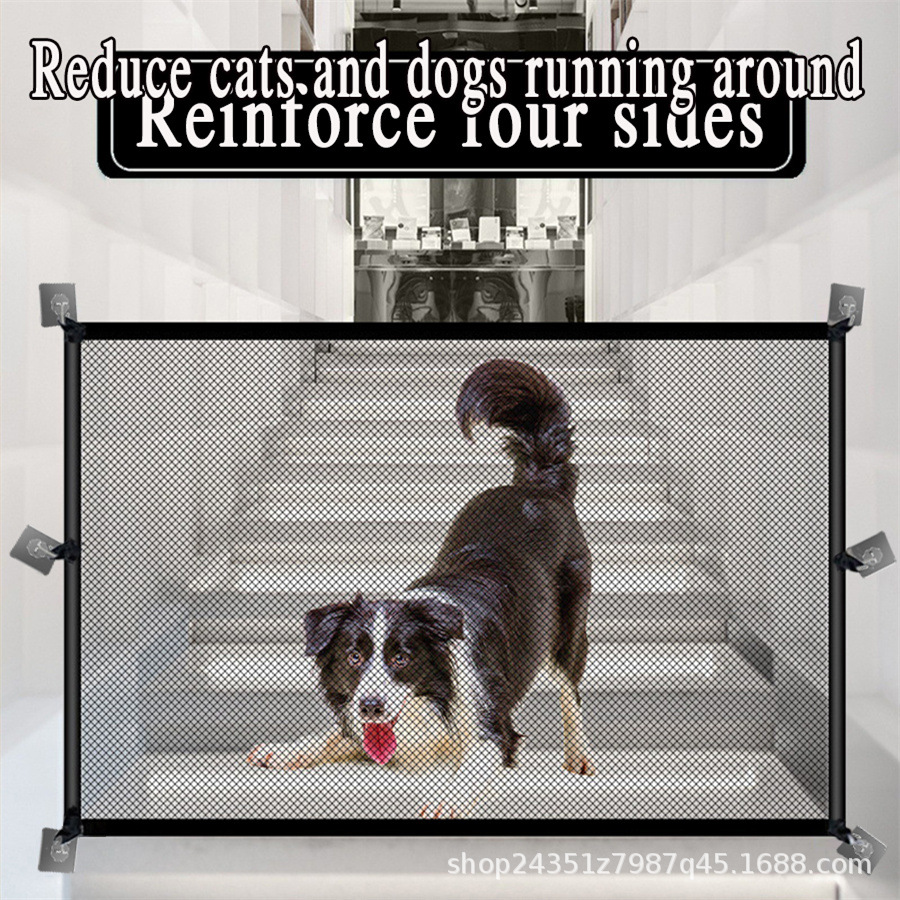 Cross-border Pet Isolation Guardrail Punch-free Cat Dog Barrier Fence Indoor and Outdoor Safety Guarding Chicken and Duck Net