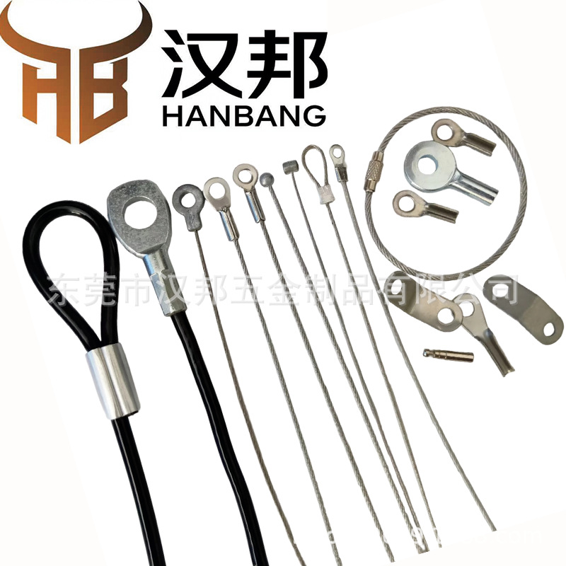 Стальная веревка из нержавеющей стали 304 с цветным резиновым покрытием, проволочный петля с алюминиевым разъемом, веревка для подвешивания, проволочный петля