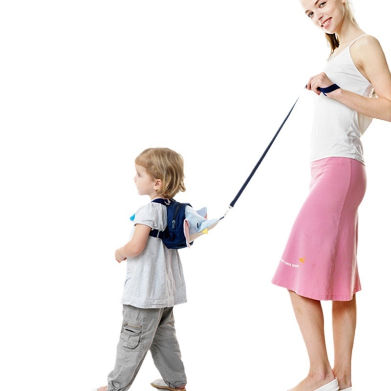 Baby Anti-Lost Backpack with Anti-Lost Strap, Children's Kindergarten Backpack with Traction Rope and Wristband to Prevent Getting Lost