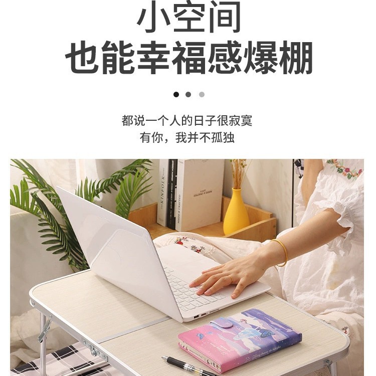 Small Table, Foldable Computer Desk, Student Dormitory Writing Desk, Multifunctional Home Bedroom Bay Window Desk, Bedside Table