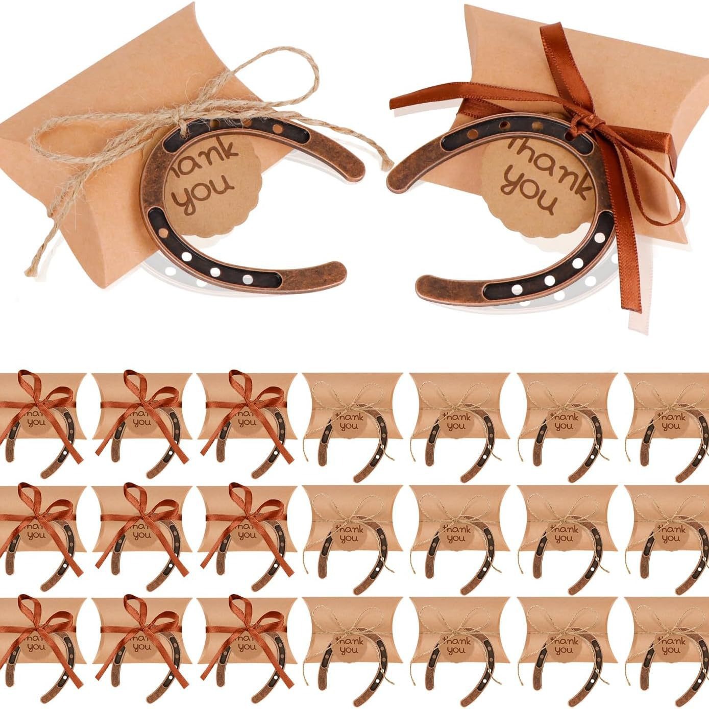 Винтажный свадебный декор, подвеска в виде подковы, подарок для гостей, свадебный подарок, рукописная благодарственная карточка